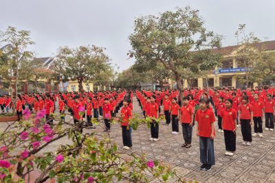 MÀN ĐỒNG DIỄN VÕ NHẠC VOVINAM CỦA LIÊN ĐỘI TRƯỜNG TIỂU HỌC NGỌC LŨ