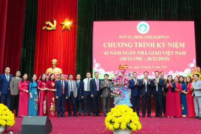 Đảng ủy – HĐND – UBND xã Bình An tổ chức Chương trình kỷ niệm 43 năm ngày Nhà giáo Việt Nam (20/11/1982-20/11/2025)